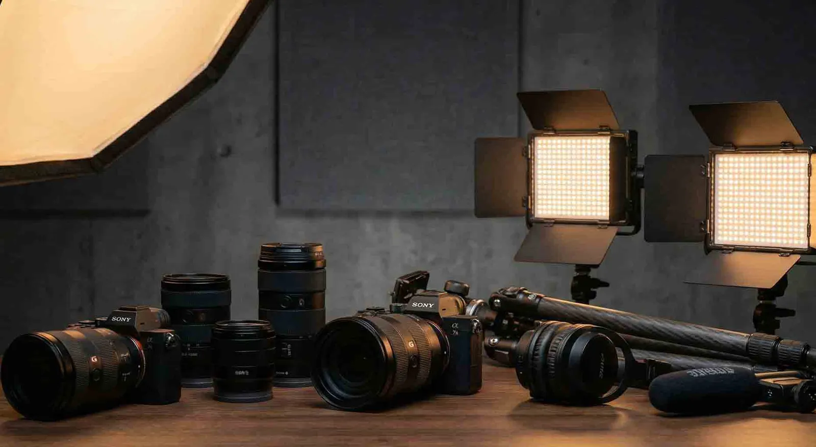 Our camera and lighting equipment